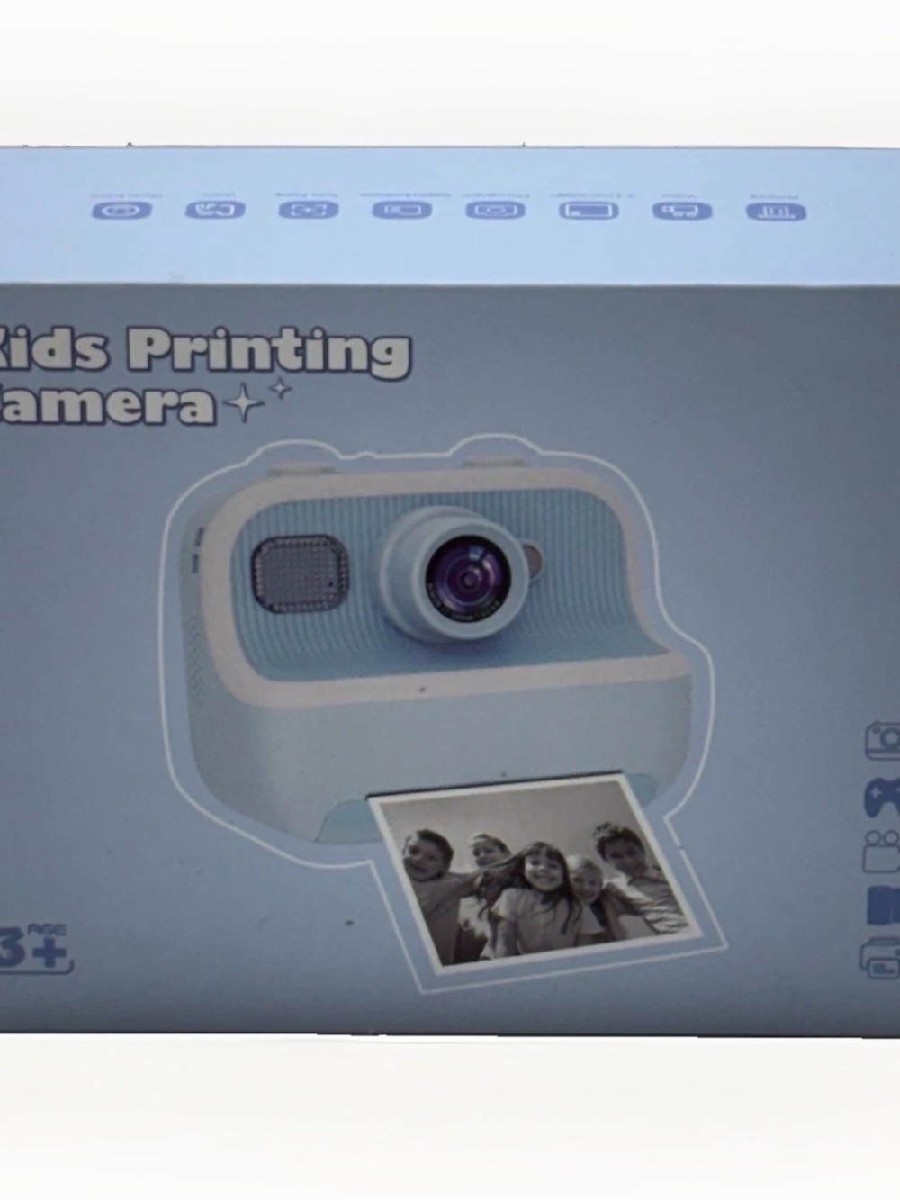 Kids Instant Print Camera M8 2.4" Screen Pink Digital Photo Video